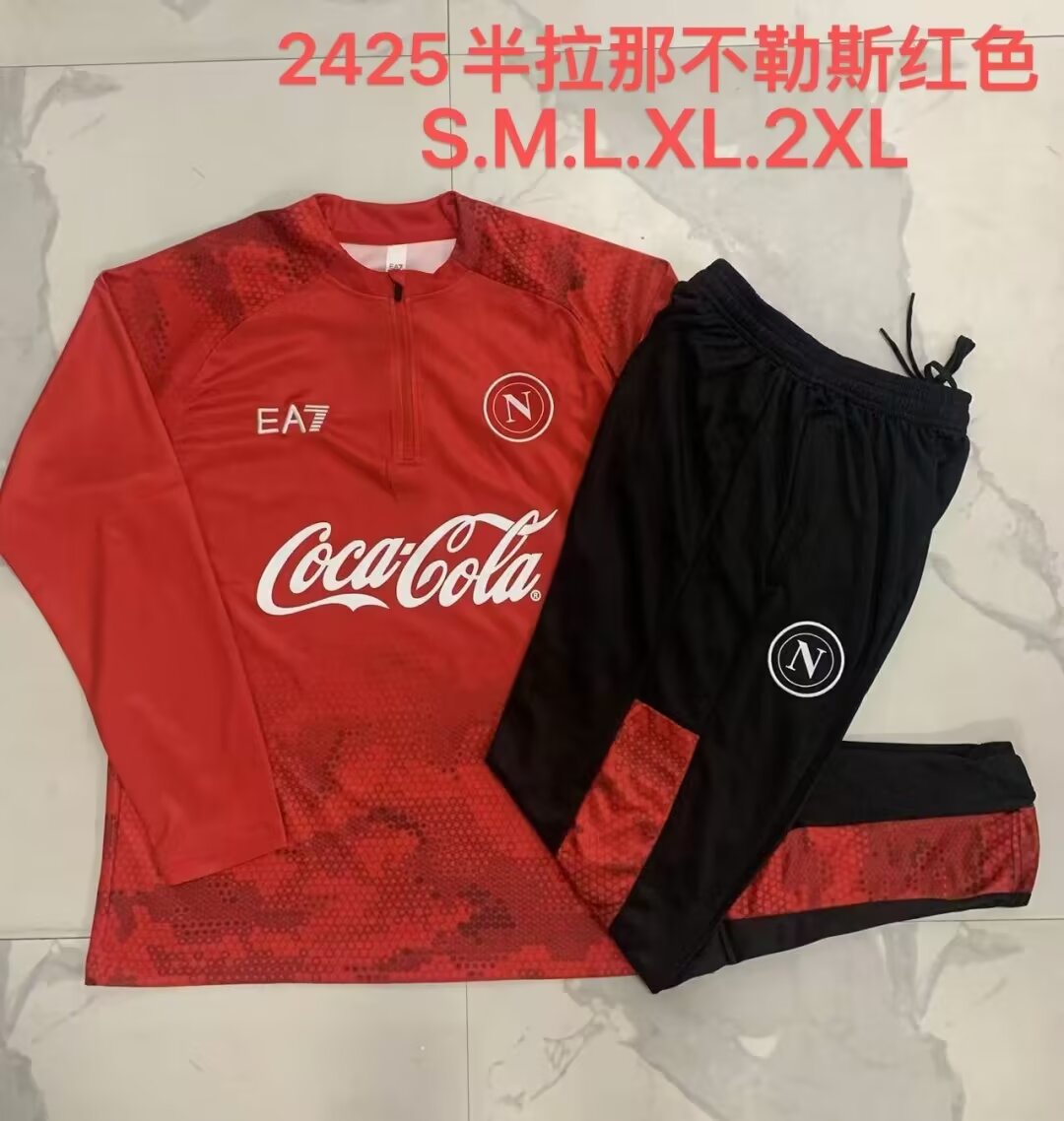 AAA Quality Napoli 24/25 Tracksuit - Red